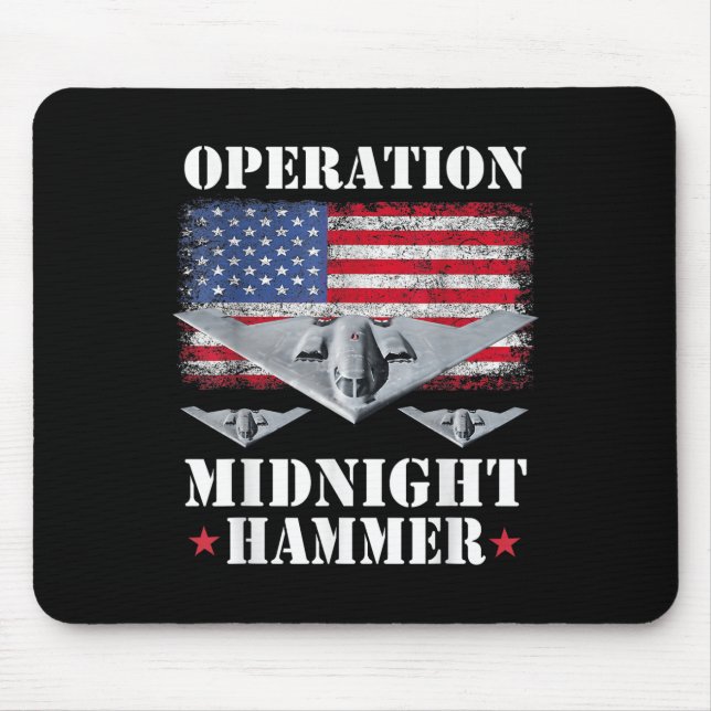 Mousepad Camisa do Jato Stealth B-2 Operação Midnight Hamme (Frente)