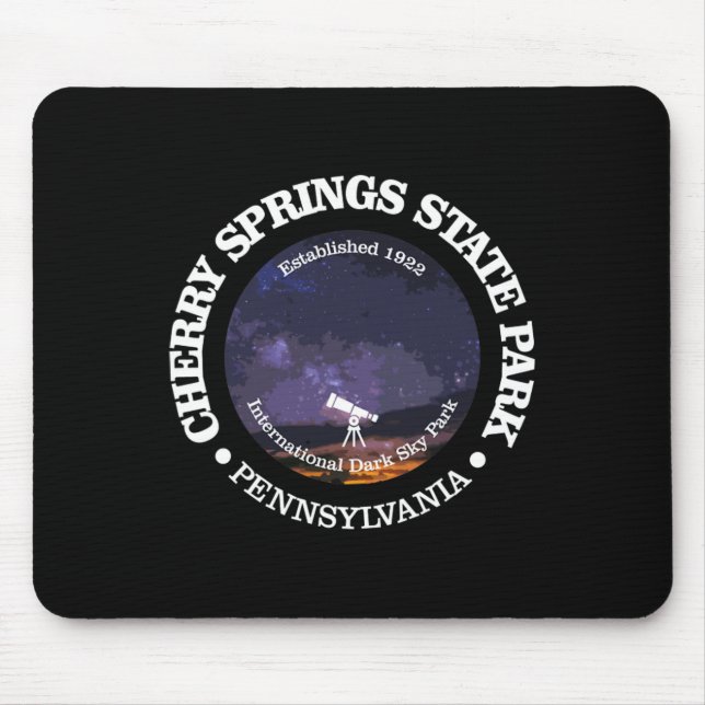 Mousepad Camisa do Parque Estadual Cherry Springs Caminhada (Frente)