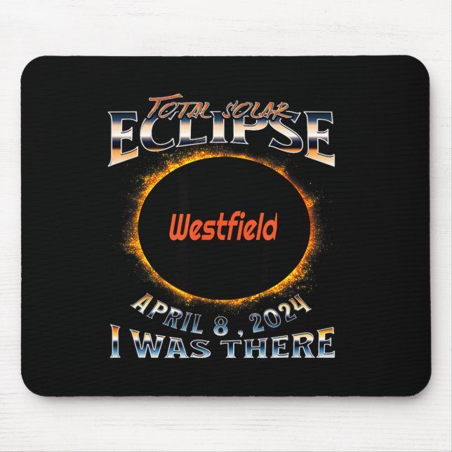 Mousepad Camisa Eclipse Solar Westfield Indiana Lá (Frente)
