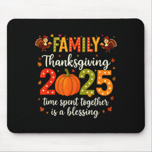 Mousepad Camisa engraçada de Ação de Graças em família 2025