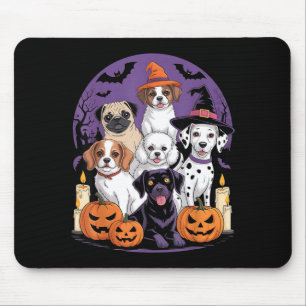 Mousepad Camisa engraçada de cachorro fantasma de Halloween