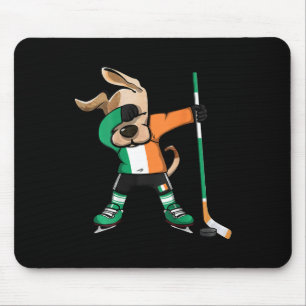 Mousepad Camisa engraçada de fãs de hóquei no gelo da Irlan