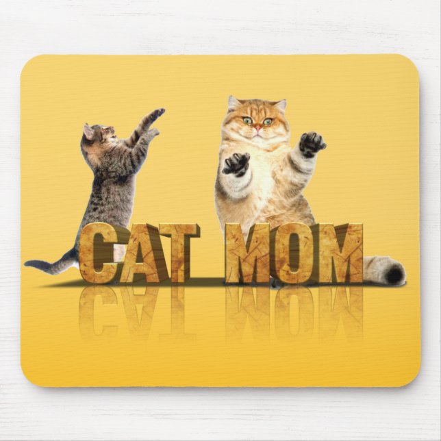 Mousepad Camisa engraçada de gato | presente para gatos-mãe (Frente)