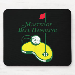 Mousepad Camisa engraçada de golfe - Mestre em manuseio de