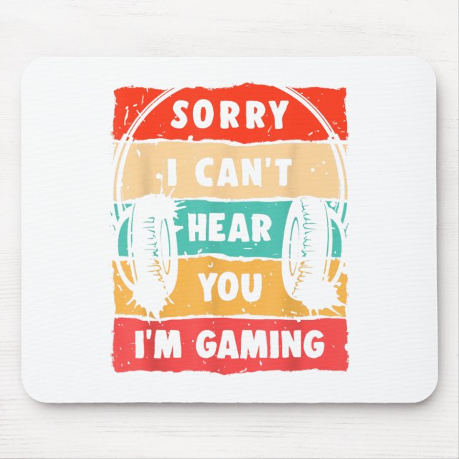 Mousepad Camisa Engraçada De Jogador Para Jovens Jovens Jog (Frente)