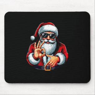 Mousepad Camisa engraçada de Natal do Papai Noel para homen