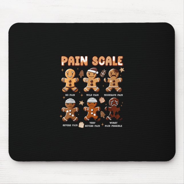 Mousepad Camisa engraçada de Natal para enfermeira Escala d (Frente)