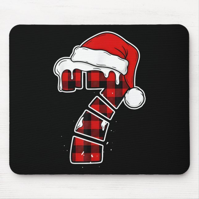 Mousepad Camisa engraçada de pijama de Natal 67 Seis Sete M (Frente)