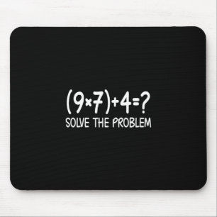 Mousepad Camisa engraçada de professor de matemática elemen