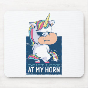 Mousepad Camisa engraçada de unicórnio - Citação de Pônei M
