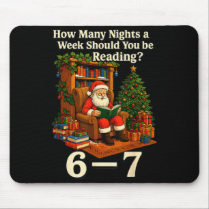 Mousepad Camisa engraçada do Papai Noel lendo meme 67 Natal