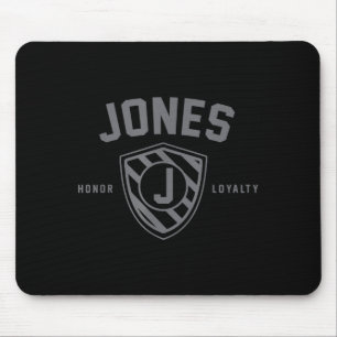 Mousepad Camisa Escudo Família Jones Crista Nome Correspond