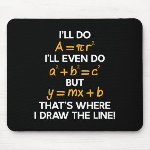 Mousepad Camisa Eu Vou Fórmula Matemática Piadas de Matemát