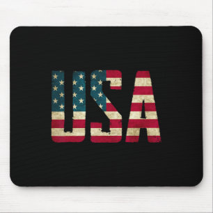 Mousepad Camisa EUA Mulheres Homens Crianças Bandeira Ameri