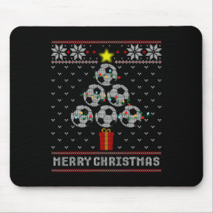 Mousepad Camisa Feia de Natal Alegre Bylls da Árvore de Fut