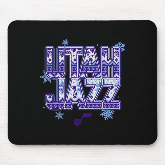 Mousepad Camisa feia de Natal do N Utah Jazz  (Frente)