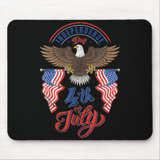 Mousepad Camisa Feliz 4 De Julho Dia Da Independência EUA R