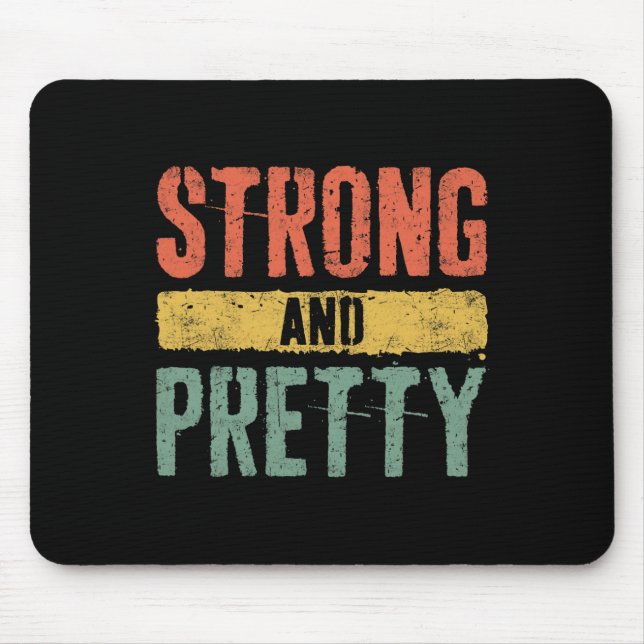 Mousepad Camisa Forte E Bonito Para A Formação De Gym Forte (Frente)