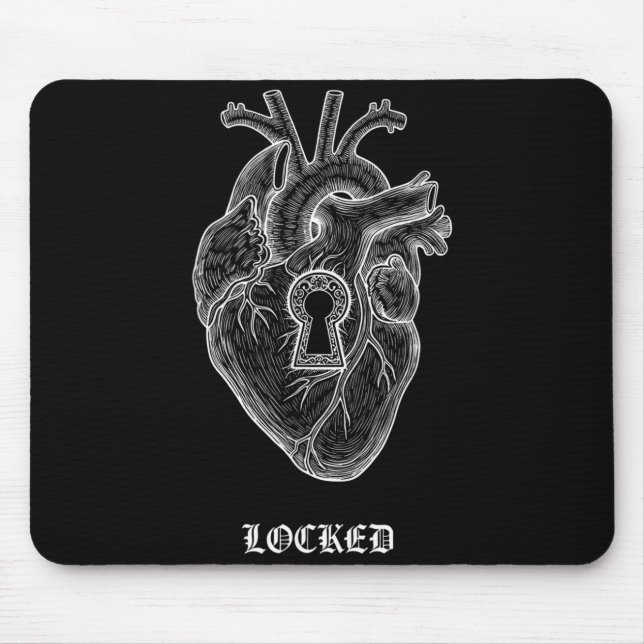 Mousepad Camisa Lyriclyfe Manga Longa - Coração Dolorido Bl (Frente)