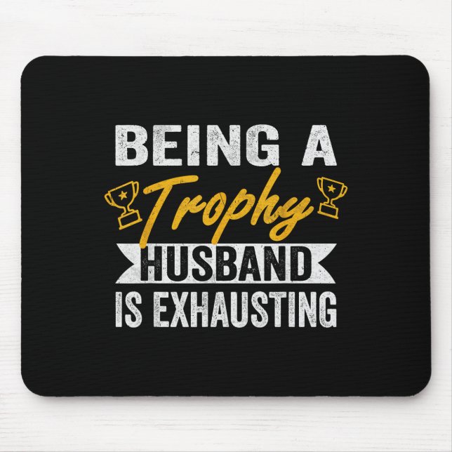 Mousepad Camisa Marido Troféu Exaustivo Marido Troféu (Frente)