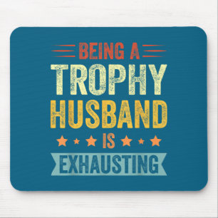 Mousepad Camisa Marido Troféu Exaustivo Troféu Vintage