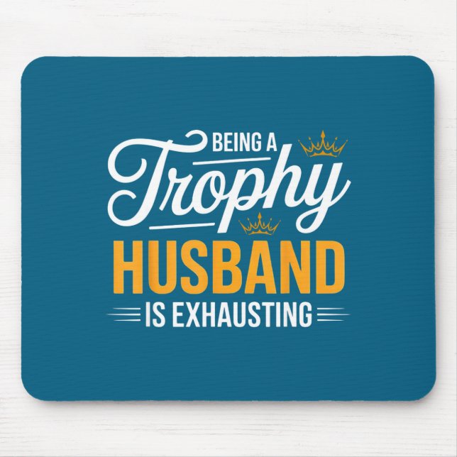 Mousepad Camisa Marido Troféu Futuro Marido Exaustivo (Frente)