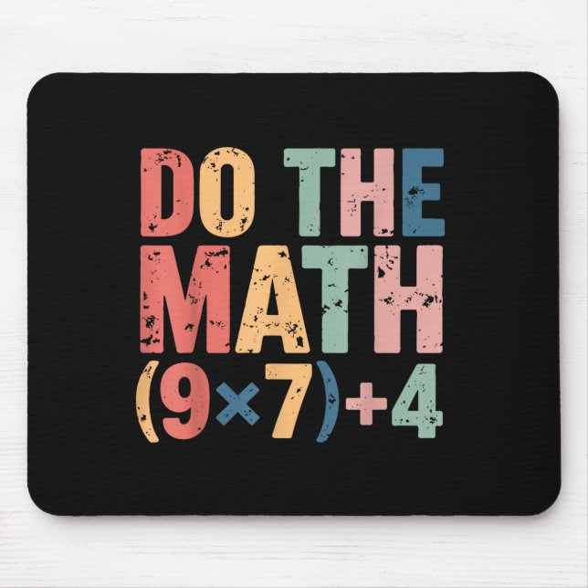 Mousepad Camisa Matemática 67 Meme Seis Sete (Frente)