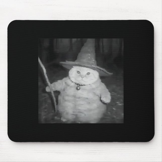 Mousepad Camisa Meme de Gato Feiticeiro Estranho _ Design S (Frente)