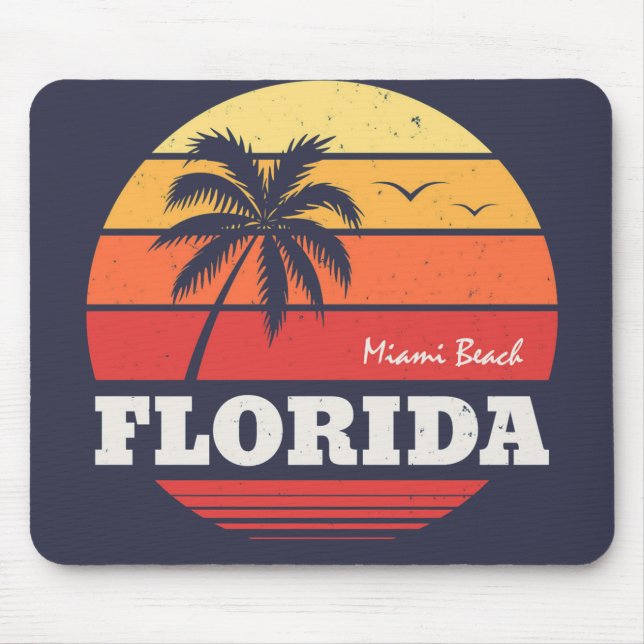 Mousepad camisa miami Beach Flórida (Frente)