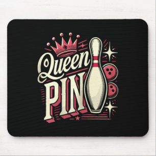 Mousepad Camisa Queen Pin Bowl Bowling League Para Bowling