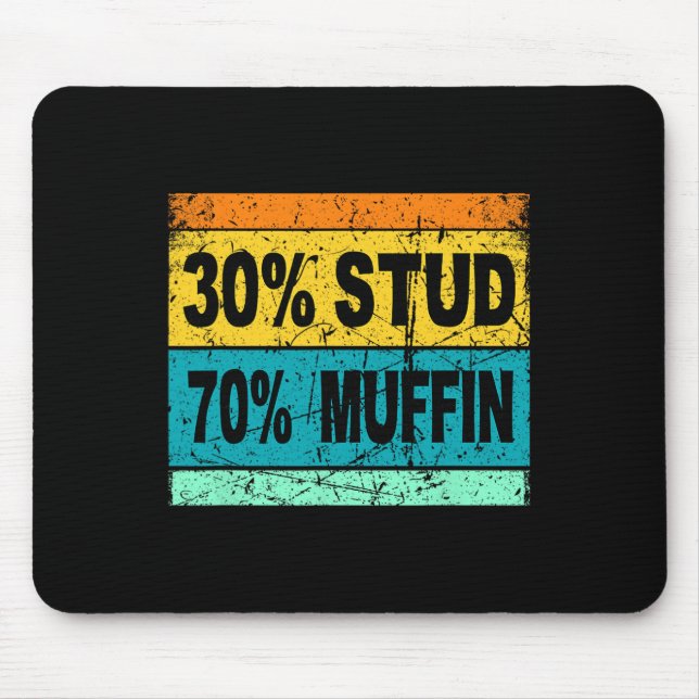 Mousepad Camisa Retro 30 Stud 70 Muffin Stud Muffin Va (Frente)