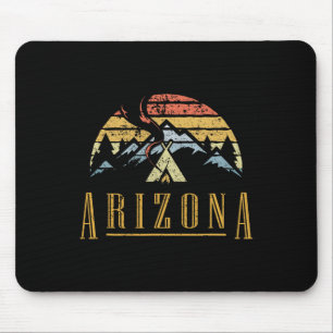 Mousepad Camisa Retro Fogo de Acampamento Montanhas do Ariz