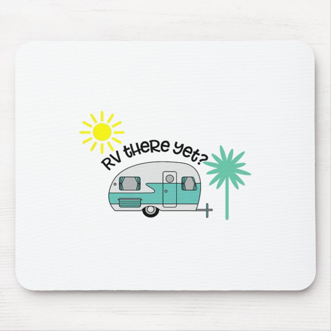 Mousepad Camisa Rv Lá Ainda Cute Rv Trailer Camping Pijama  (Frente)