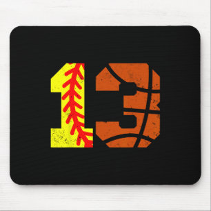 Mousepad Camisa Softll Sketll Número 13 Piada Aniversário d