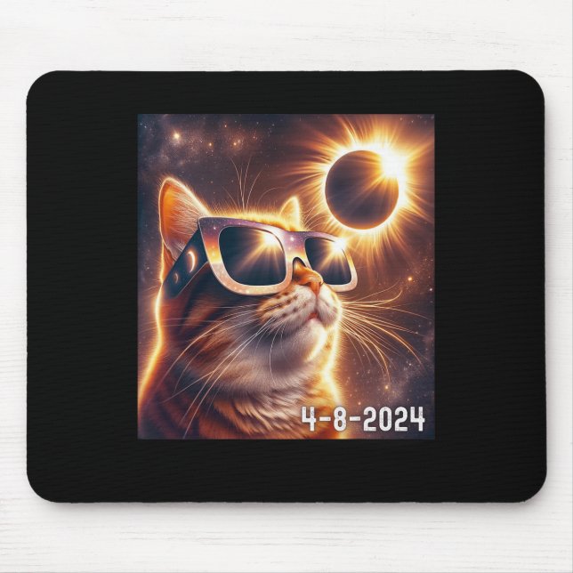 Mousepad Camisa Solar 2024 Óculos De Visto Eclipse (Frente)