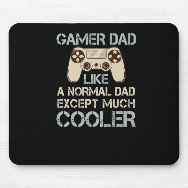 Mousepad Camisa-T do Pai de jogar videogame (Frente)