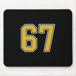 Mousepad Camisa Unifo Old Gold Preto Branco Esportivo Númer