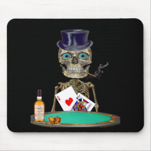 Mousepad Camisas da cabeça do crânio
