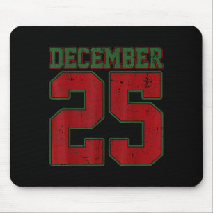 Mousepad Camisas de Natal Retro Homens Mulheres Dezembro 25
