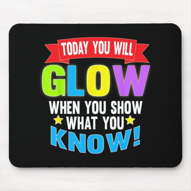 Mousepad Camisas De Testes Motivacionais Para Professores D (Frente)