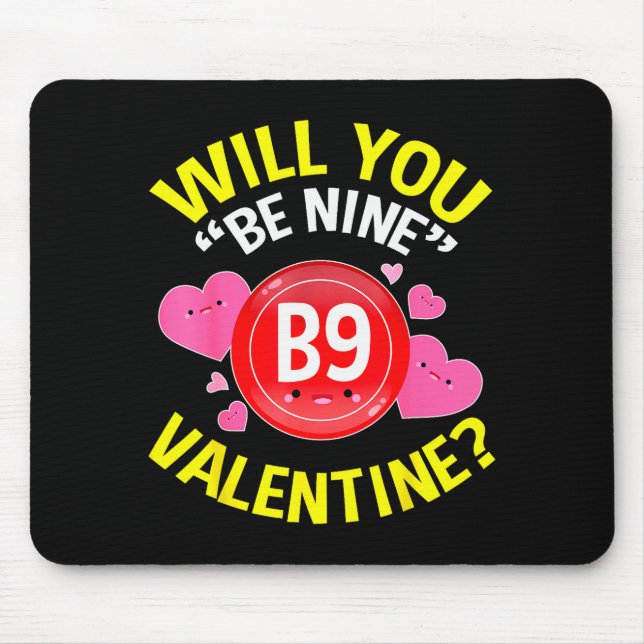 Mousepad Camisas do Dia dos Namorados Para Presentes de Bin (Frente)