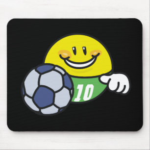 Mousepad Camisas e presentes do futebol T do smiley