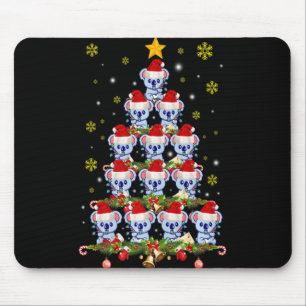 Mousepad Camiseta Árvore de Natal Koala Animal