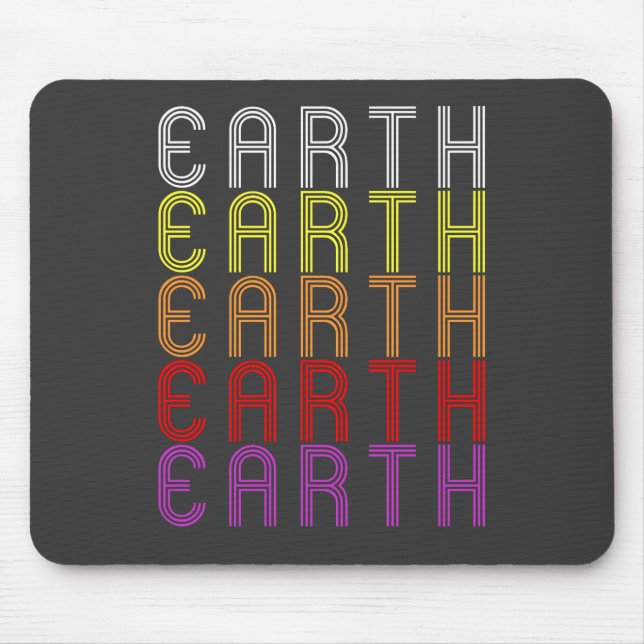 Mousepad Camiseta Astronomia Vintage Retro Planeta Terra (Frente)