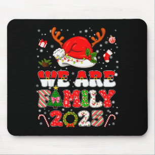 Mousepad Camiseta Combinando Família 2025 Pijamas De Natal