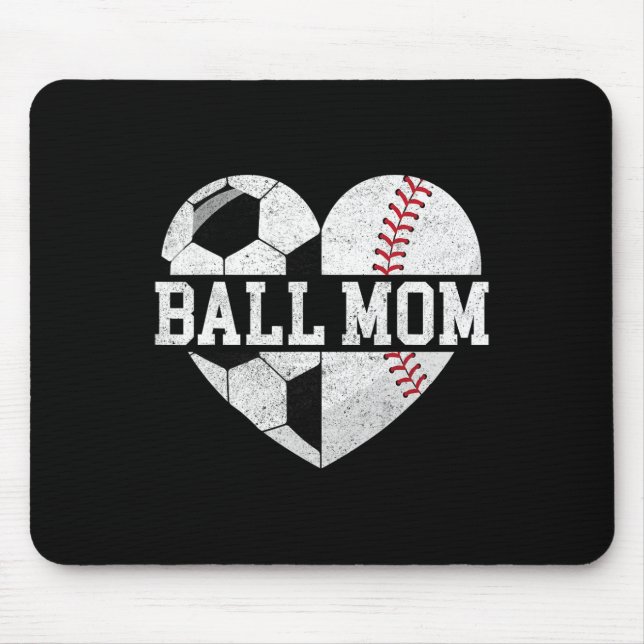 Mousepad Camiseta da Mamãe Coração Engraçado Vender Mãe de  (Frente)