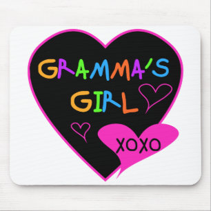 Mousepad Camiseta da menina de Gramma, canecas, botões,
