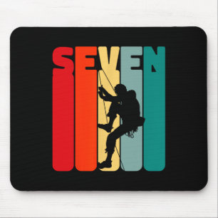 Mousepad Camiseta de Aniversário 7 Anos Escalando Camiseta