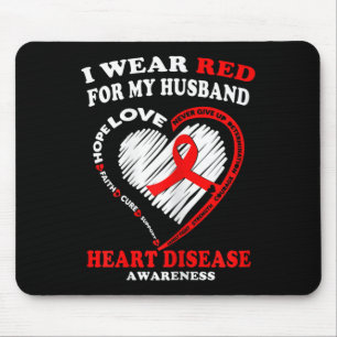 Mousepad Camiseta de Conscientização sobre Doenças Cardíaca