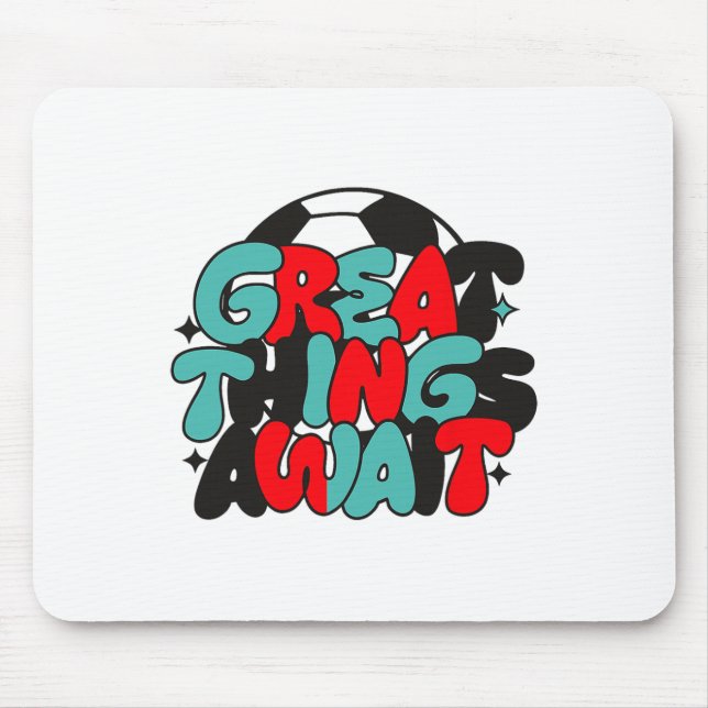 Mousepad Camiseta de Fã de Futebol Motivacional (Frente)